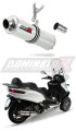 Auspuff Schalldämpfer DOMINATOR rund passend für Piaggio MP3 500 2008  2022 5