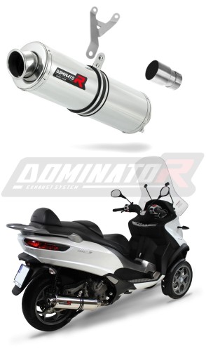 wydech tłumik DOMINATOR Okrągły pasujący do motocykla Piaggio MP3 500 2008 - 2022 5