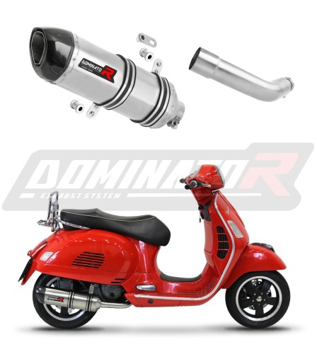 Piaggio Vespa GTS 125 2007 - 2012 motorcycle Exhaust Muffler Auspuff Sportauspuff Silencer Echappement Silencieux Scarico Scarichi Escape Wydech Tłumik  HP1 Dominator x