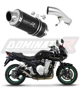 Suzuki GSF 650 BANDIT N / S 2007 - 2016 Schalldämpfer Auspuff GP1 BLACK + dB killer medium