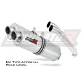 Auspuff Schalldämpfer DOMINATOR homologiert OVAL passend für DL 1000 VSTROM 2002  2012 3