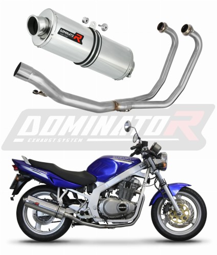 komplette Auspuffanlage mit Schalldämpfer DOMINATOR Full System OV passend für Suzuki GS 500E 1989  2009 7