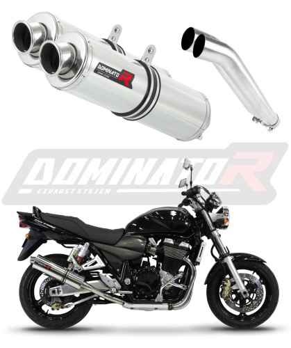 Auspuff Schalldämpfer DOMINATOR rund passend für Suzuki GSX 1400 2001  2005 6