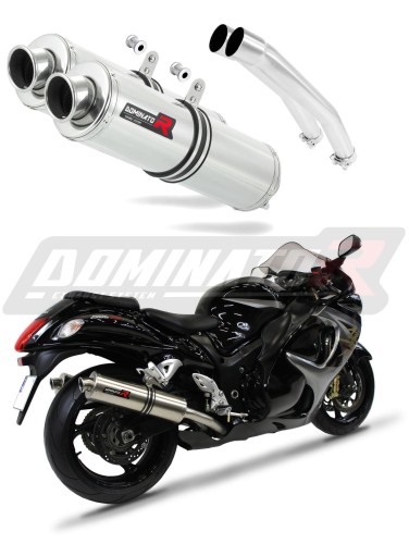 wydech tłumik DOMINATOR Okrągły pasujący do motocykla Suzuki GSXR 1300 Hayabusa 2008 - 2019 6