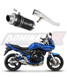 Suzuki GSF 650 BANDIT N / S 2005 - 2006 Schalldämpfer Auspuff GP1 BLACK + dB killer medium