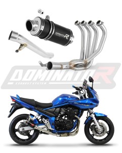 Suzuki GSF 650 BANDIT N / S 2005 - 2006 Auspuffanlagen Schalldämpfer GP1 BLACK + dB killer medium