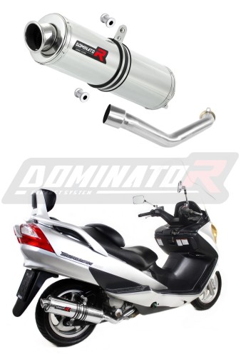 Auspuff Schalldämpfer DOMINATOR rund passend für Suzuki BURGMAN 400 2003  2006 5