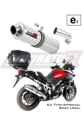 Auspuff Schalldämpfer DOMINATOR homologiert rund passend für DL 1000 VSTROM 2014  2016 5
