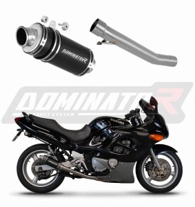 Suzuki GSXF 750 1998 - 2006 Schalldämpfer Auspuff GP1 BLACK + dB killer medium