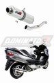 Auspuff Schalldämpfer DOMINATOR rund passend für Suzuki BURGMAN 400 2007  2016 6