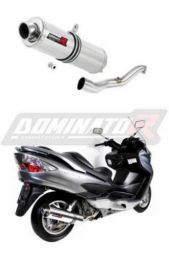 Auspuff Schalldämpfer DOMINATOR rund passend für Suzuki BURGMAN 400 2007  2016 6