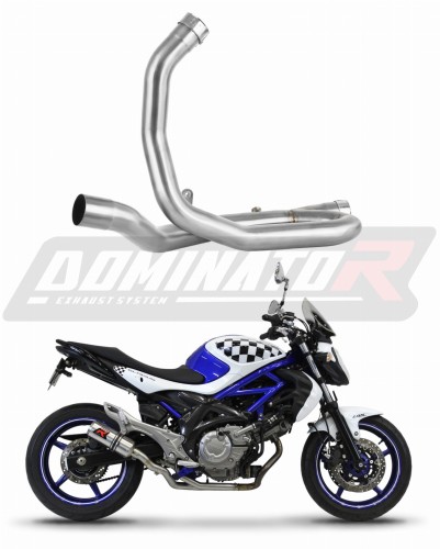 decat tłumik środkowy DOMINATOR Mid Pipe pasujący do motocykla SUZUKI SFV 650 GLADIUS 2009 - 2015 5