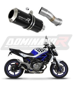 Suzuki SFV 650 GLADIUS 2009 - 2015 Schalldämpfer Auspuff GP BLACK + dB killer medium