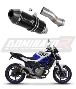 Suzuki SFV 650 GLADIUS 2009 - 2015 Schalldämpfer Auspuff HP3 BLACK + dB killer medium