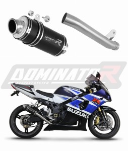 Suzuki GSXR 1000 K1 - K4 2001 - 2004 Schalldämpfer Auspuff Slip-on GP1 BLACK + dB killer medium