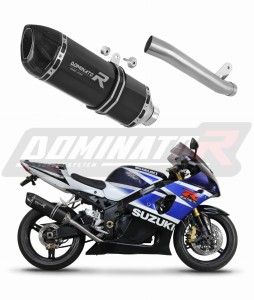 Suzuki GSXR 1000 K1 - K4 2001 - 2004 Schalldämpfer Auspuff Slip-on HP1 BLACK + dB killer medium