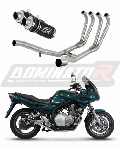 Yamaha XJ 900 Diversion 1994-2003 Motorcycle Dominator Exhaust Full system Collector Manifold Muffler Pot d'échappement Marmitta Escape GP1 BLACK x