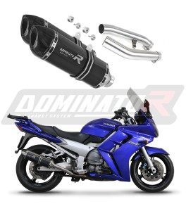 Yamaha FJR 1300 2001 - 2005 Schalldämpfer Auspuff HP1 BLACK + dB killer medium