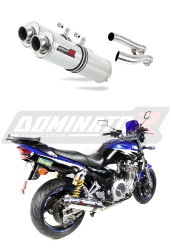 Auspuff Schalldämpfer DOMINATOR rund passend für Yamaha XJR 1300 99 06  5