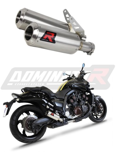 Auspuff Schalldämpfer DOMINATOR GP passend für Yamaha V MAX 1700 2009  2019 6