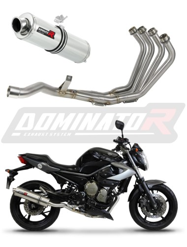 komplette Auspuffanlage mit Schalldämpfer DOMINATOR Full System rund passend für Yamaha XJ 6N S F 2009  2016 6