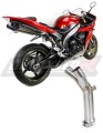 decat Mittelschalldämpfer DOMINATOR Mid Pipe passend für YZF R1 1000 RN12 2004  2006 6