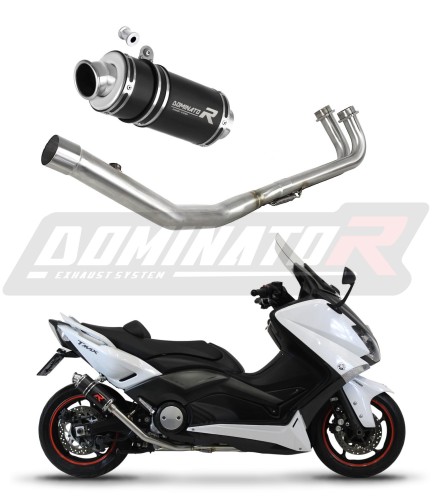 komplette Auspuffanlage mit Schalldämpfer DOMINATOR Full System GP1 schwarz passend für Yamaha XP 530 TMAX 2012  2016 6