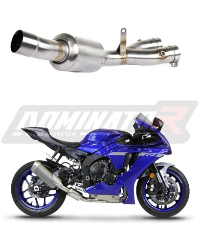 decat Mittelschalldämpfer DOMINATOR Mid Pipe passend für YZF R1 1000 2017  2019 5