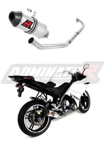 YZF R125 EXHAUST FULL SYSTEM Yamaha Muffler Auspuff Sportauspuff Silencer Echappement Silencieux Scarico Scarichi Escape Wydech Tłumik Carbon Tip HP3 2014 -  DOMINATOR x