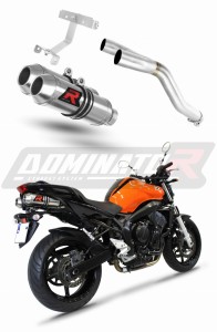 Yamaha FZ6 FAZER 600 S2 2006 - 2010 Schalldämpfer Auspuff OV G2 + dB killer medium