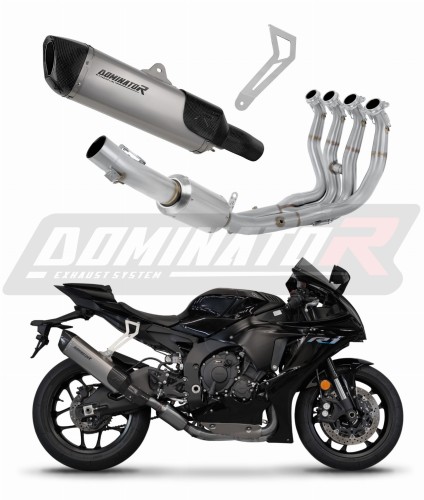 komplette Auspuffanlage mit Schalldämpfer DOMINATOR Full System Titan HP6 passend für Yamaha YZF R1 1000 RN65 2020  2022 6