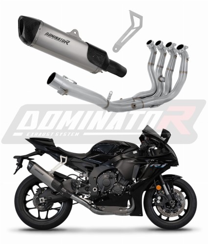 komplette Auspuffanlage mit Schalldämpfer DOMINATOR Full System Race HP6 Titan passend für YZF R1 1000 RN65 2020  2022 6