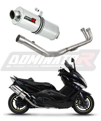 complete exhaust system with muffler DOMINATOR Full System OV fits to Yamaha TMAX 500 2008  2011 6