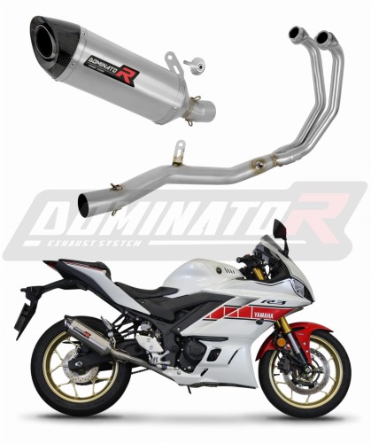 komplette Auspuffanlage mit Schalldämpfer DOMINATOR Full System HP8 passend für Yamaha YZFR3 2019  2024 6