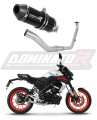 kompletny układ wydechowy z tłumikiem DOMINATOR Full System HP3 CZARNY pasujący do motocykla Yamaha MT 125 2021 - 2024 6