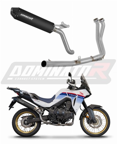 kompletny układ wydechowy z tłumikiem DOMINATOR Full System MX2 CZARNY pasujący do motocykla Honda