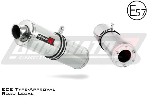 Auspuff Schalldämpfer DOMINATOR homologiert rund passend für Kawasaki ZX6R 1998  2002 3