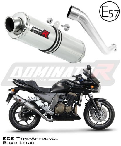 Auspuff Schalldämpfer DOMINATOR homologiert rund passend für Kawasaki Z750 2004  2006 6