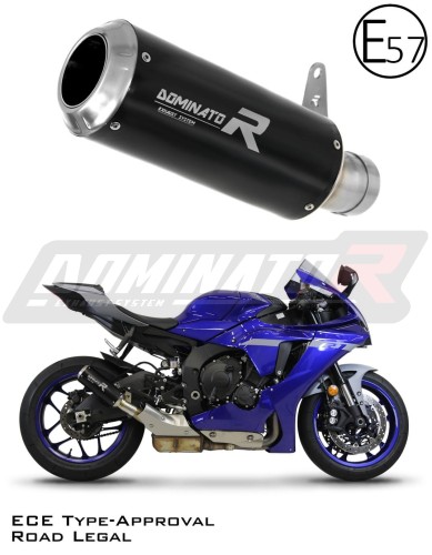 Auspuff Schalldämpfer DOMINATOR homologiert GP schwarz passend für Yamaha YZF R1 1000 RN65 2020  2022 6