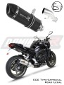 Auspuff Schalldämpfer DOMINATOR homologiert HP1 schwarz passend für Yamaha FZ1 FAZER 1000 2006  2015 3