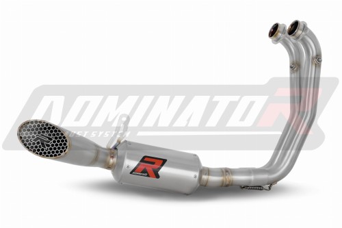 kompletny układ wydechowy z tłumikiem DOMINATOR Full System GP3 pasujący do motocykla Aprilia Tuono 660 2021 - 2024