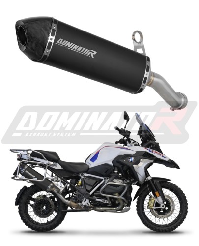 Auspuff Schalldämpfer DOMINATOR homologiert schwarz HP7 passend für BMW R1200GS 2013  2018