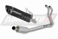 komplette Auspuffanlage mit Schalldämpfer DOMINATOR Full System HP8 schwarz passend für Kawasaki Z400 2018  2023