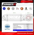 complete exhaust system with muffler DOMINATOR Full System HP8 BLACK fits to Kawasaki Z400 2018  2023 3