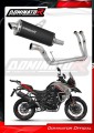 komplette Auspuffanlage mit Schalldämpfer DOMINATOR Full System P7 schwarz passend für Benelli TRK 702 / TRK 702X 2023  2024