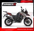 komplette Auspuffanlage mit Schalldämpfer DOMINATOR Full System P7 schwarz passend für Benelli TRK 702 / TRK 702X 2023  2024 3