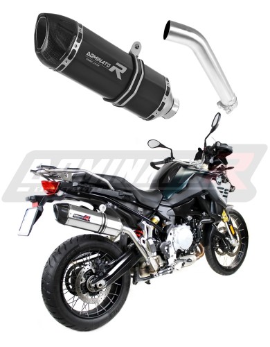 exhaust muffler DOMINATOR homologated road legal BLACK HP1 fits to BMW F850GS 2016  2020