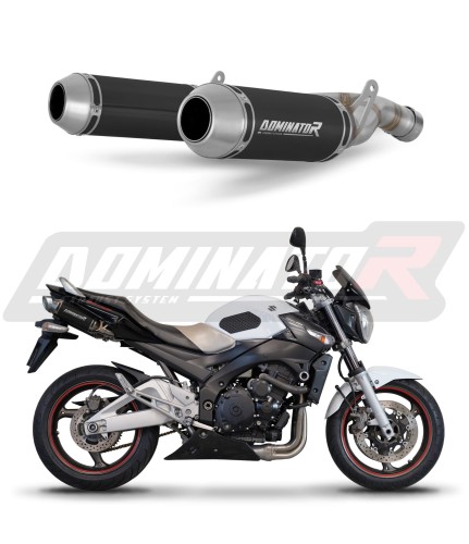 Auspuff Schalldämpfer DOMINATOR OV G2 schwarz passend für Suzuki GSR 600 2006  2011