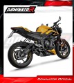 komplette Auspuffanlage mit Schalldämpfer DOMINATOR Full System HP8 schwarz passend für Triumph STREET TRIPLE 765 S / R / RS 2023  2024