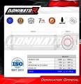 Auspuff Schalldämpfer DOMINATOR OVR passend für Honda CBF 1000 2006  2009